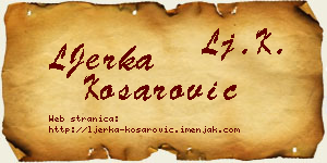 LJerka Košarović vizit kartica